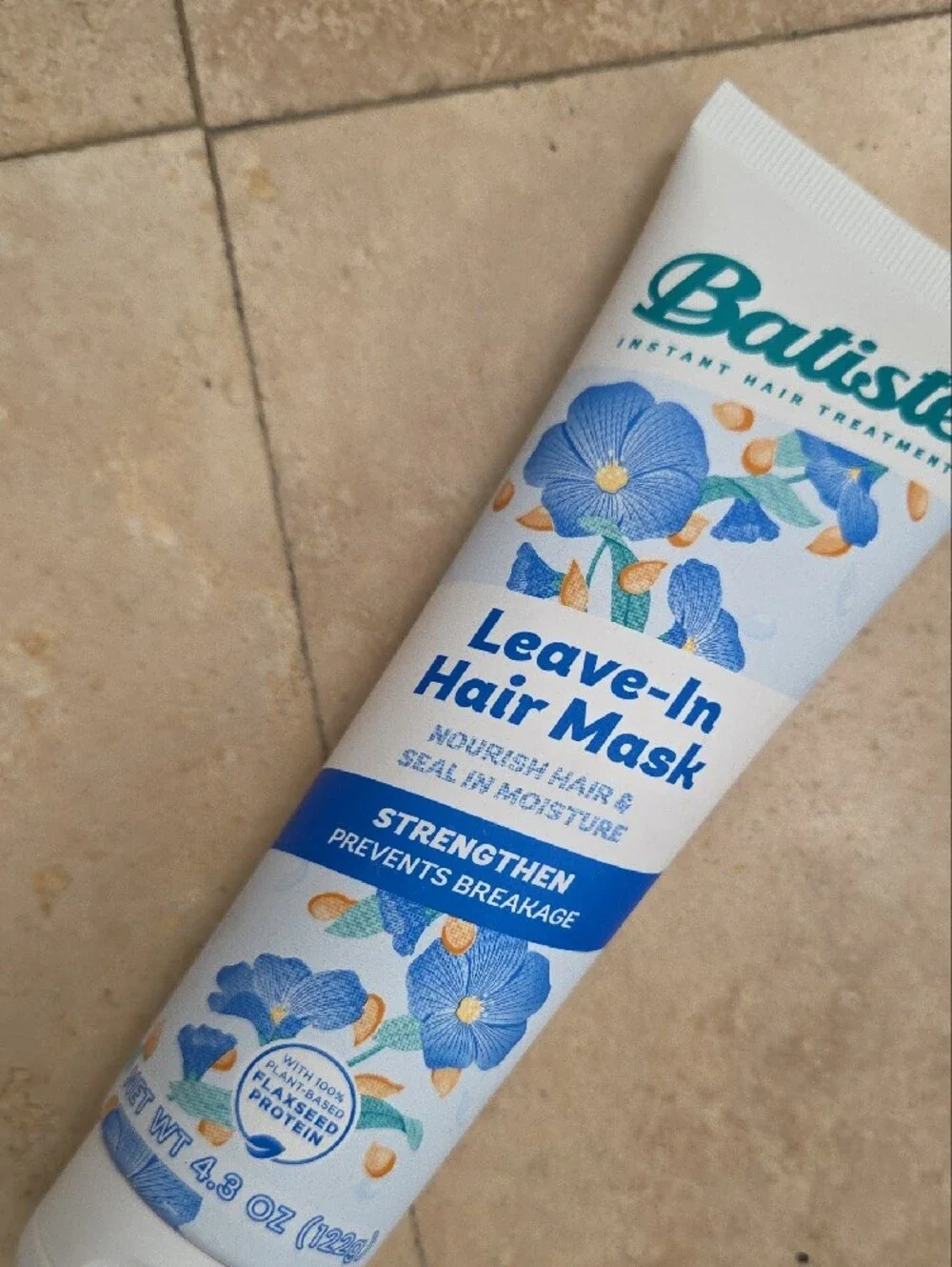 Blue Floral Leave-In Hair Mask for  Strengthening Treatment